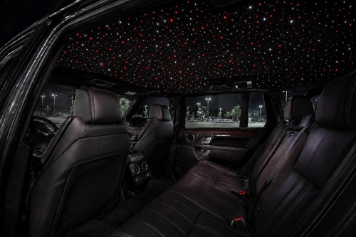 Kit 1300 étoiles bi-ton — ciel étoilé fibre optique dense bicolore sur plafond de voiture