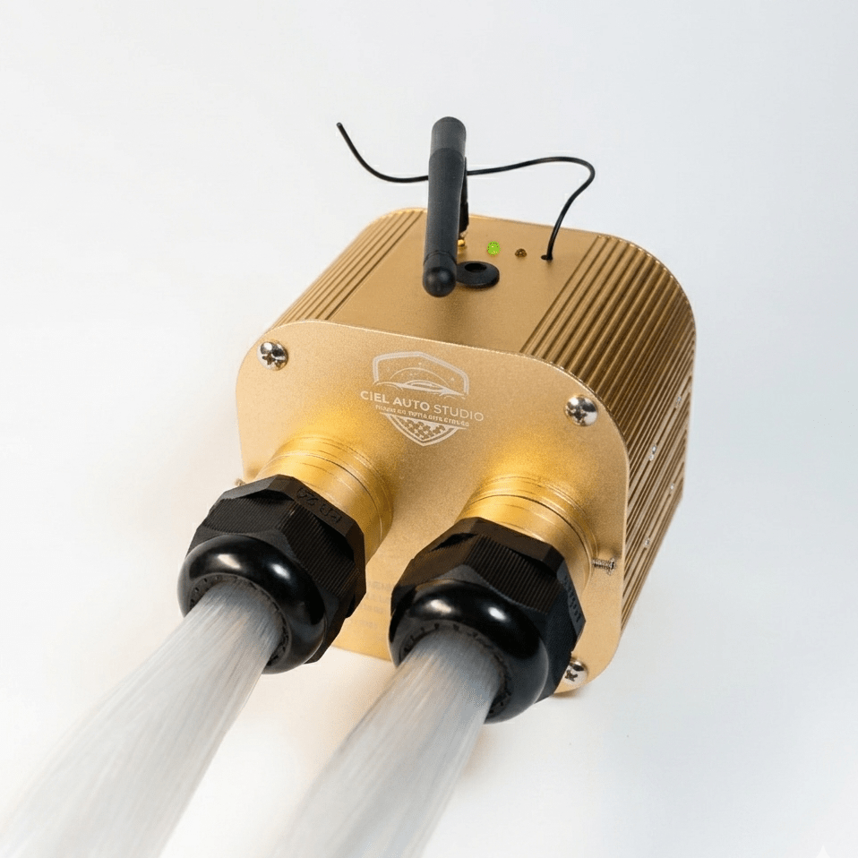 Kit ciel étoilé fibre optique — boîtier et harnais de fibres